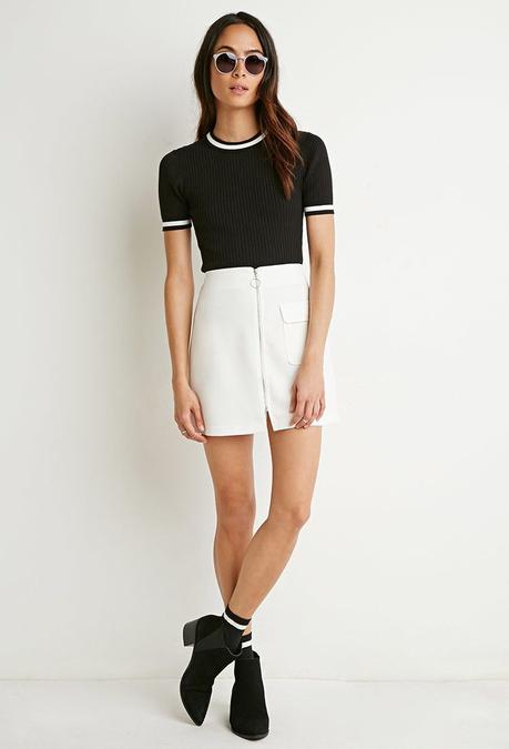 Falda Con Cremallera En La Mitad