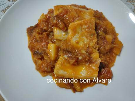Bacalao con Chutney de Tomate y manzana