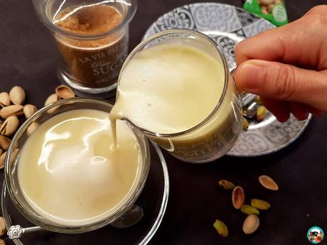 Leche vegetal de pistachos