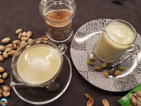 Leche vegetal de pistachos