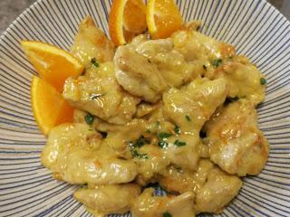 PAVO CON NARANJA Y  JENGIBRE