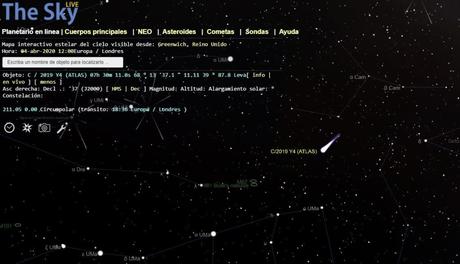 El cometa ATLAS se está desintegrando El cometa ATLAS se está desintegrando