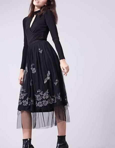 Falda Cuero Stradivarius 2017