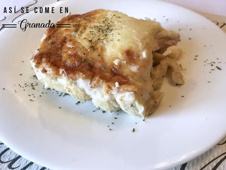 Galets sin gluten rellenos de pollo y gratinados. Juego de blogueros 2.0