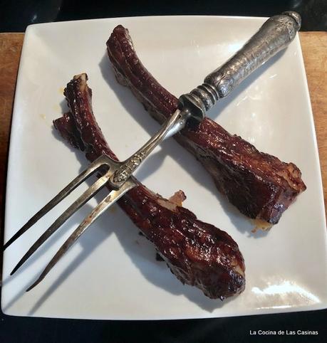 Costillas de Cerdo a la barbacoa al Horno Costillas de Cerdo a la barbacoa al Horno