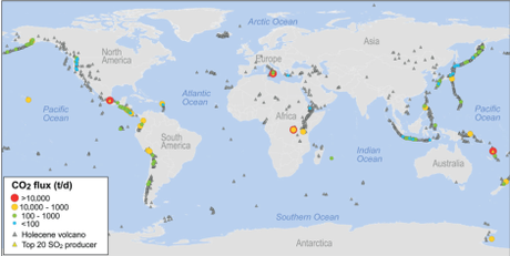 Volcanes vs humanos: la carrera del CO2