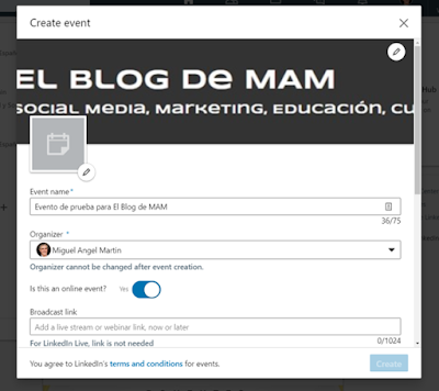 Organiza y promociona tus eventos en LinkedIn