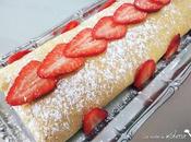 Tronco fresas nata. postre especial dedicado todas mamás