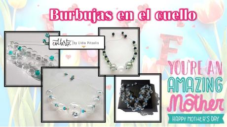Lidia siempre está inventando con nuevos materiales, estos collares de burbujas me fascinan. Feliz Inusual Día de la Madre