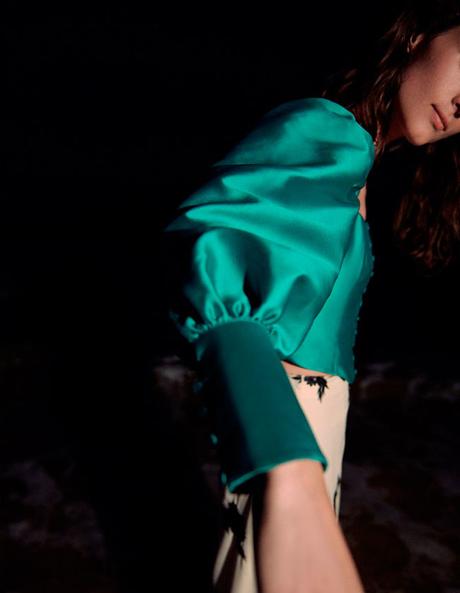 Falda Piel Roja Uterque