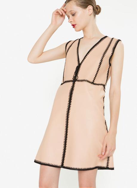 Falda Piel Roja Uterque