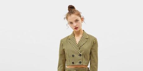 Falda Plisada Rosa Bershka