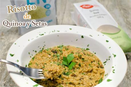 Risotto de Quinoa y Setas – Receta Saludable apta para Vegetarianos y Veganos