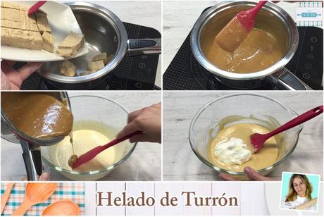 Helado de Turron Casero paso a paso 1
