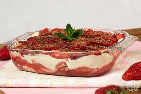 El tiramisú de fresas más rico y fácil de preparar