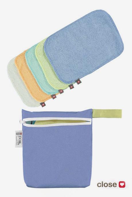 Pack 10 toallitas bambú pastel