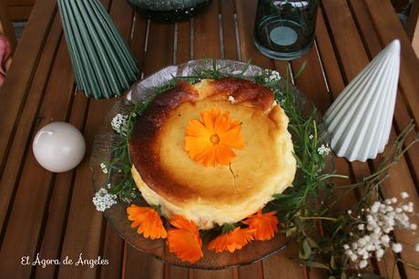 Tarta de queso de La Viña El Ágora de Ángeles Tarta de queso de La Viña