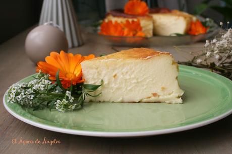 Tarta de queso de La Viña El Ágora de Ángeles Tarta de queso de La Viña