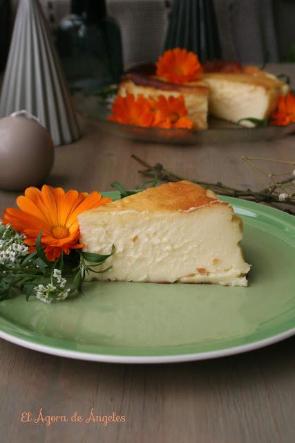Tarta de queso de La Viña El Ágora de Ángeles Tarta de queso de La Viña