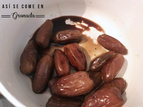 Volovant de queso y crema de dátiles