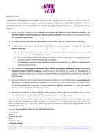 Comunicado Plataforma de Sala de Conciertos ante el estado de alarma 