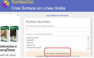 Ganadora sorteo LA ASOMBROSA BIBLIOTECARIA DE LITTLE ROCK