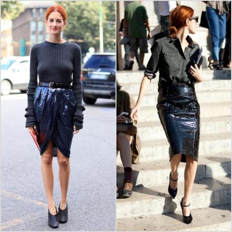 Falda Tubo Negra Con Jersey