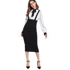 Falda Tubo Negra Con Jersey