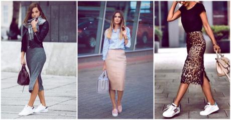 Outfit Falda Escocesa Roja Mujer