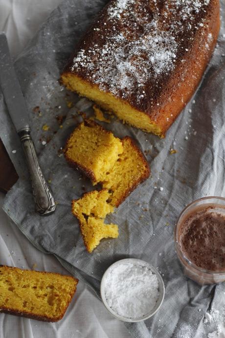 Bizcocho de mandarinas y requesón