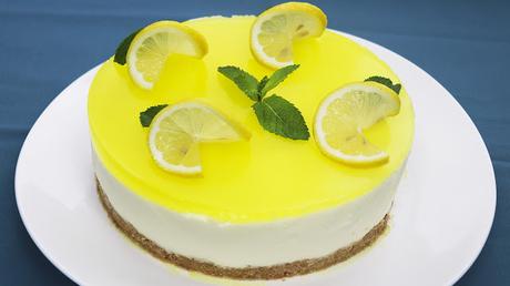 receta de tarta de limón sin horno preparada por Cocinero Diario y que incluye vídeoreceta de YouTube.