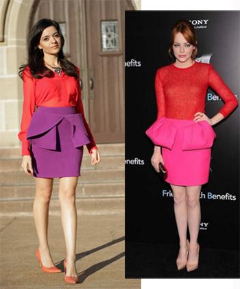 Falda Con Volante En La Cintura