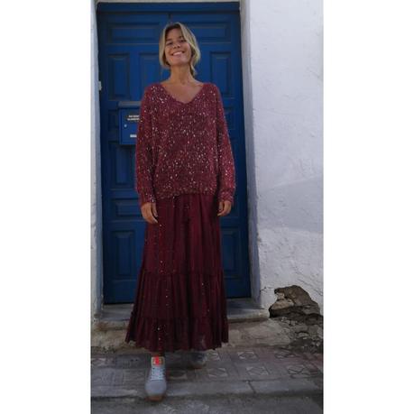 Falda Con Volante En La Cintura