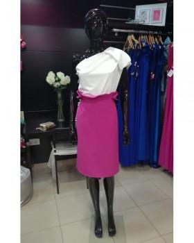 Falda Con Volante En La Cintura