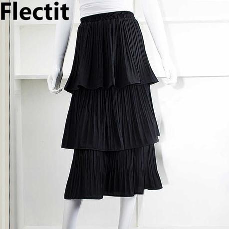 Falda Con Volante En La Cintura