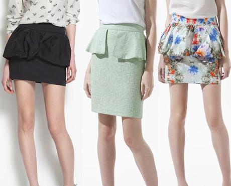 Falda Con Volante En La Cintura