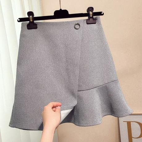 Falda Con Volante En La Cintura