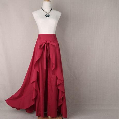 Falda Con Volante En La Cintura