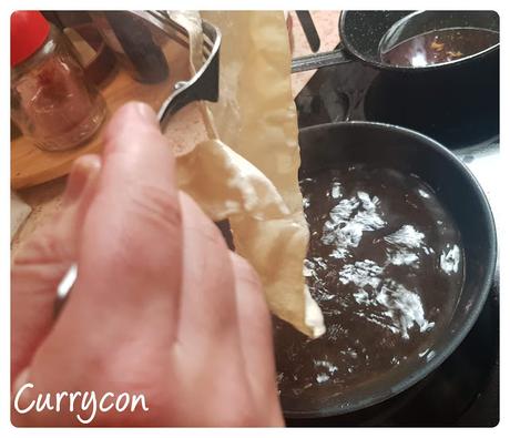 Papadums con chutney de Mango