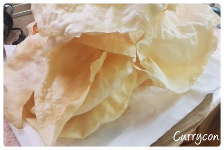 Papadums con chutney de Mango