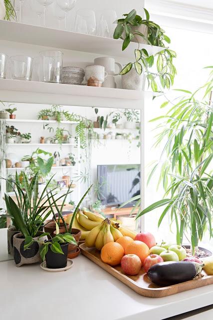 Con frutas y verduras