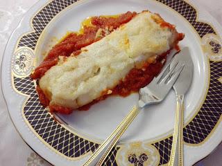 Receta de bacalao con sofrito de tomate.