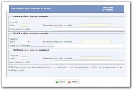 declarar alquiler accesorio