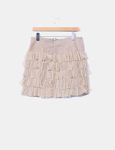 Falda De Volantes De Tul