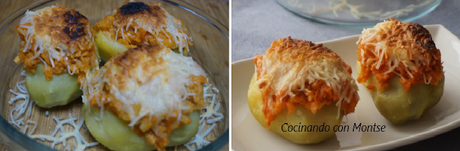 Patatas rellenas de atún y queso Patatas rellenas de atún y queso