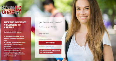 Página interesante de la UNAB para aplicar test vocacionales gratuitos para nuestros estudiantes de terceros y cuartos medios.