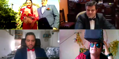 La ‘boda virtual’ de los bercianos Begoña y Bruno La ‘boda virtual’ de los bercianos Begoña y Bruno