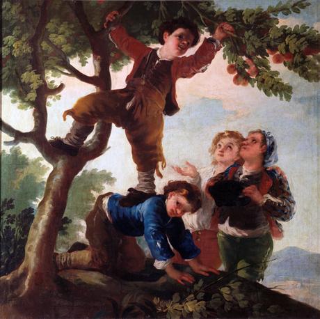 Francisco de Goya: Niños cogiendo fruta  - PINTORES ARAGONESES