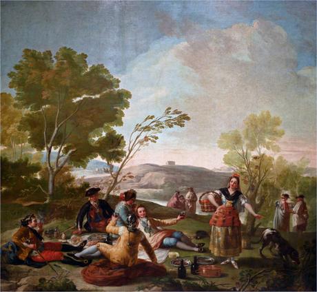 Francisco de Goya: La merienda - PINTORES ARAGONESES