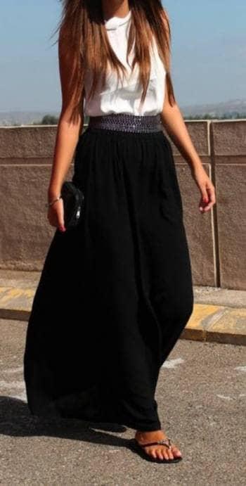 Falda Maxi Negra